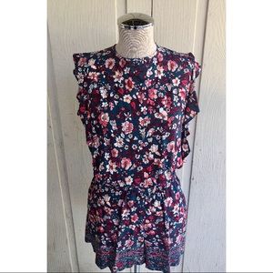 NWT Key-Hole Tie-Back Romper